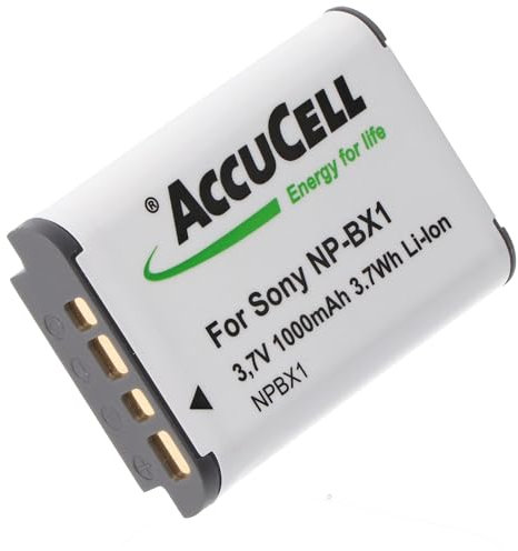 AccuCell Akku kompatibel mit Sony NP-BX1, Cyber-Shot DSC-RX100, kein Original Akku