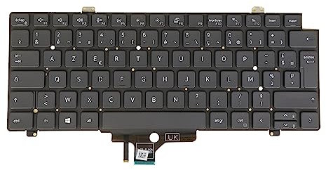 FR AZERTY Clavier d'ordinateur portable pour Dell Latitude 5420 5421 5430 5431 5440 7420 7430 7520 7530 0H4DDJ Rétroéclairé sans cadre