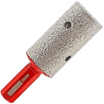DT-DIATOOL Broca de fresado de dedo de diamante de 4/5 pulgadas (20 mm) vástago hexagonal que amplía los agujeros existentes de azulejos de porcelana, encimera de mármol, broca de molienda de diamante