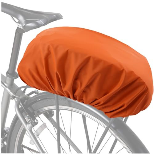 VAOLOAV 5L to 20L Regenschutz für Fahrradkorb Regenschutz Orange Fahrradkorb Regenschutz Abdeckung Überzug für Fahrradkorb Wasserabweisend Farradtasche Bikebasket Regenhaube Orange