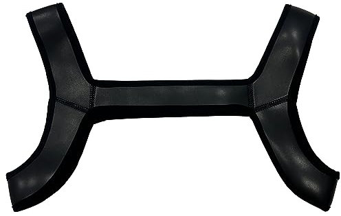 ZUYPSK Herren Body Brust Harness Neopren Wetlook Brustgeschirr Weste Shirts Tops Männer Unterhemd Clubwear (Schwarz, M)