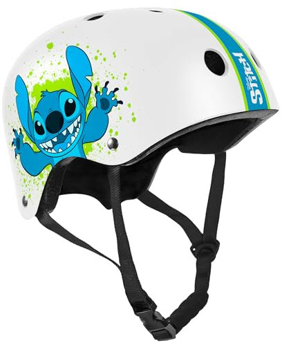 STAMP Unisex-Youth Casque Skate Stitch, White, S