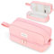 Yoeege Federmäppchen Groß Ästhetisch für Studenten, Mädchen, Erwachsene, Frauen - Schule, Schreibwaren, Büro, Aufbewahrung, Make-up-Tasche - Rosa, U49YX003I