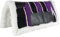 Brama West Westernpad Nikan - mit Webpelzrand stoßabsorbierend - Schwarz/Lila - Größe 80 x 80cm