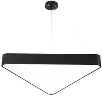 Modern Pendelleuchte Triangle LED Pendelleuchten Minimalistischer moderner Studio-Kronleuchter Büroflächen Turnhallen Hängelampe for Bekleidungsgeschäft Restaurant Besprechungsraum(Solid - 3000K,80cm)