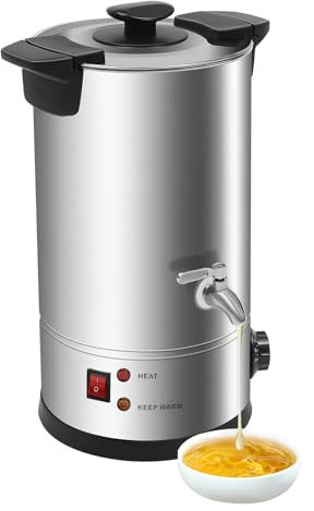 banborba 10L Wachsschmelzer für Kerze machen, 1800W Kerzenherstellung Kit, Wachs Schmelzen Topf, große kommerzielle Kerze Maker Maschine mit Ausgießer und Temperaturregelung für Business Home