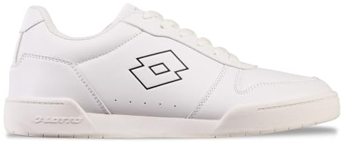 Lotto TITANIS Unisex Sneaker, White/Black, 38 EU