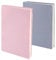 craspire 2 Farbe Dehnbarer Buchumschlag Rosa Grau Lila Waschbar Wiederverwendbar Große Buchhülle Aus Nylon Buchschutz Elastische Notizbuchumschläge Für 9x11 Zoll Hardcover Bücher Lehrbücher Geschenke
