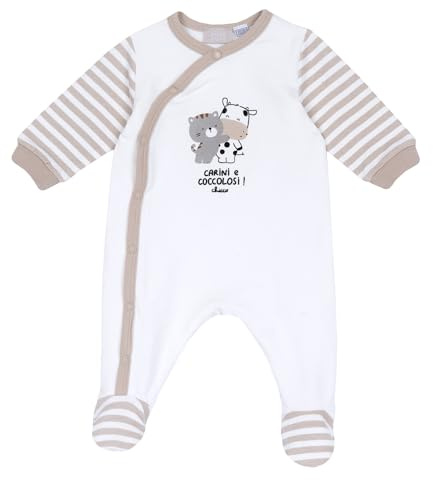 Chicco, Tutina Neonato e Neonata in Morbido Cotone, con Comoda Apertura Frontale, Ideale per l'Autunno, Abbigliamento Bambino e Bambina 0-24 Mesi, Designed in Italy