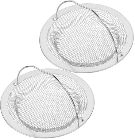 HOMOCONO 2piezas Filtro De Drenaje Inoxidable para Fregadero De Cocina Cesta De Drenaje con para Atrapar Residuos Lavabos y Bañeras