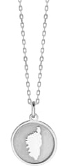 TALISMAN JEWELLERY Kreisförmiger Anhänger aus 925er-Silber, Korsika, Korsika, 12 mm x 12 mm
