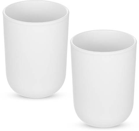 2 vasos de plástico para cepillos de dientes, vaso para cepillos de dientes, soporte para cepillos de dientes, vaso de agua, vaso para cepillos de dientes, vaso para cepillo de dientes, vaso para la