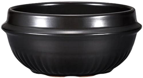 BAZEITFLOW Olla para Diseño Liso y Ahorro de Gas de Cerámica para Sopa y Estofado de 1100 Ml Adecuado para Cocina Doméstica y Restaurante