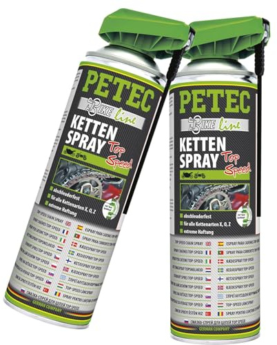 PETEC 2X 70550 Kettenspray (500 ml) | 70550, Kettenspray, Top-Speed