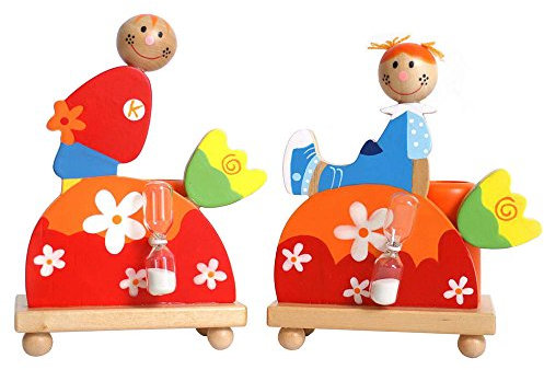 Small Foot Company 4439 Zahnputzuhr Lisa & Tim, 2er Set