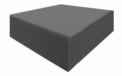 - Akustikpur - Akustik Schaumstoff Glatt platten Anthrazit/Schwarz Schallschutz,ca. 200cm x 100cm x 6cm