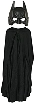 Rubies DC Batman The Dark Knight Rises: Batman Cape and Mask Set for Kids, Boy's No Size