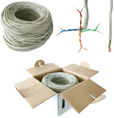 305M CAT6 ETHERNET PURE/SOLID COPPER CABLE REEL/DRUM - UTP NETWORK LAN RJ45