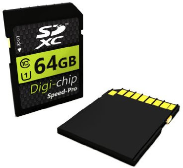 Digi-Chip, 64GB, class 10 SD SDCX memory card for Nikon Coolpix S9700, P340, P600, P530, S32, S2900, S3700, S6900, S7000, S9900, P610, S33 & Coolpix P900