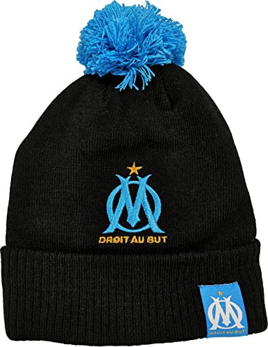 OLYMPIQUE DE MARSEILLE Bonnet Pompon Om - Collection Officielle Football - Taille Adulte Homme
