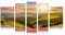 Startonight Impression Sur Verre Acrylique Arc En Ciel Belle Nature Et Soleil Ensemble de 5 pièces, Imprimée Tableau Oeuvre Originale Motif Moderne Décoration Prêt à Accrocher 90 x 180 cm