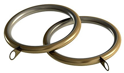 Speedy Products 28mm Standard Lined Ring Pk 8 Antique Brass