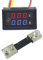 Aihasd 0,28 pollici 100V DC Amperometro voltmetro digitale LED di misurazione della tensione di corrente Misuratore da pannello a doppio display amperometro Volt Amp con shunt 100A (Rot+Blau; 100A)