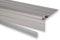 Trepsa Treppenkantenprofil Profil 1 mit Abschluss-Clip | Aluminium eloxiert (900 mm, Silber)