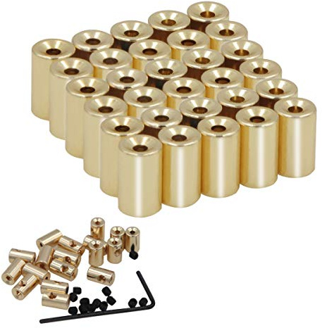 EuTengHao 30 Stück Pin Locks Pin Backs Locking Pin Backs Pin Keepers Locking Claps, Locking Pin Backs Keepers (9 mm x 5,5 mm, Gold)
