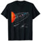 Sonnensystem Planeten Milchstraße Astronomie T-Shirt mit Planetensystem Design für Herren in Schwarz, Größe S, Klassische Passform, Halbarm, Crew-Ausschnitt, Baumwolle 60%, Polyester 40%