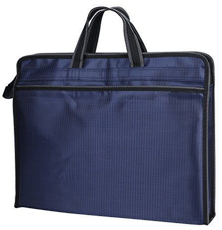 Sacoche pour Dossier, Sac d'Affaires Multifonction Porte-documents Grande Capacité Sacoche d'Affaires à Fermeture Eclair en Oxford Sac Rangement Dossiers B4 Documents pour Bureau Voyage Commercial