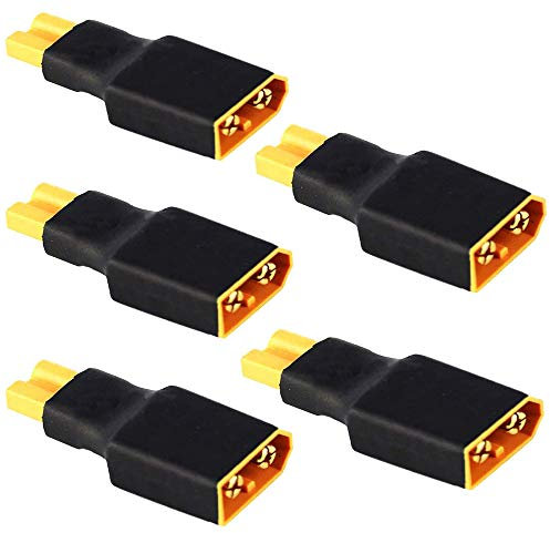 Onpro Yiqigou 5 Pcs Keine Drähte XT30 Männlich Weiblich Stecker Steckverbinder auf XT60 Männlich Weiblich Stecker Steckverbinder Bananenstecker Conversion Adapter (xt30 weiblich zu xt60 männlich)