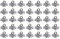 Hao Pro Lot de 35 chevilles à vis à œil de 7 mm de diamètre - Dessus élégant pour éviter les rayures - Filetage robuste - Connexion facile - Connecteur en acier inoxydable pour perles de verre,