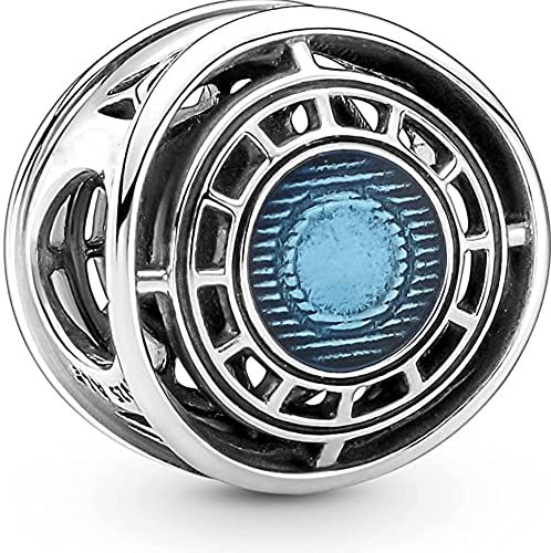 H.ZHENYUE Robot Man Arc Reactor Charms für Frauen Charm Armbänder, 925 Sterling Silber Muttertag Halloween Geburtstag Weihnachten Schmuck Geschenk für Mädchen BtctoMoon LSL