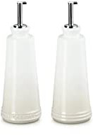 LE CREUSET PG8042-10716 Signature Ensemble huile et vinaigre en grès Meringue 300 ml