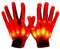 BININBOX LED Handschuh Skeleton Leuchtende Handschuhe Erwachsene Kinder Halloween Weihnachten Geburtstags Party feier verkleiden sich Ornamente (Rot, Erwachsener XL)