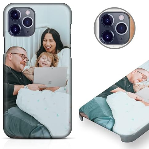 iPhone 11 Pro Max Personalised Photo Phone Case | Customize with Photos, 3D Custom iPhone 11 Pro Max Picture Case/Cover | Glossy 3D Snap Hard Case for iPhone 11 Pro Max