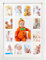 GMFrames Weiß Schuljahre Bilderrahmen Abschluss Bilderrahmen Collagesrahmen mit Passepartout, Zeigt EIN 13x18cm -Foto und EIN zwölf 6x9cm Bildan