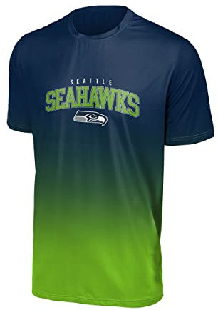 FOCO Seattle Seahawks NFL Gradient Mesh Jersey Short Sleeve Herren T-Shirt - XL