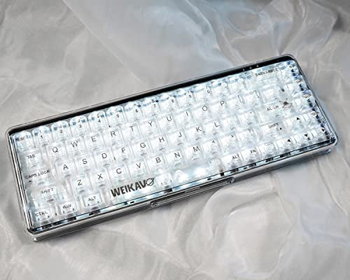 DucKey Transparent Keycap Set, 141 Keys MDA Profile Backlit Clear ABS Keycaps For MX Switch Custom Mechanical Gaming Keyboard (Color : White)