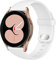 HdanMole 20mm Watch Armband Kompatibel mit Samsung Galaxy Watch 4 Watch 5 40mm 44mm / Galaxy Watch 3 41mm / Active 2 40/44mm, Weiches Silikon Sport Armband für Vivoactive 3 / Vivomove HR, Weiß