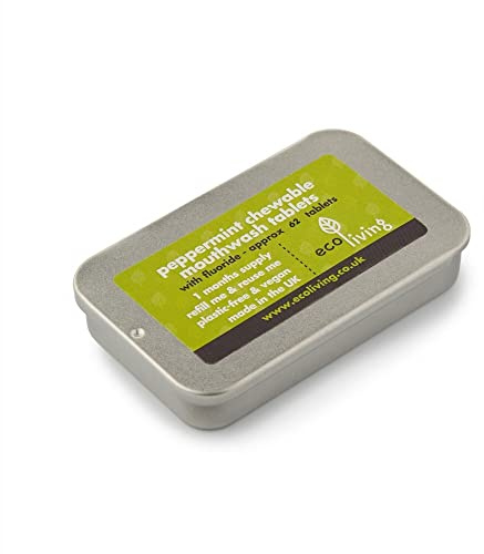 Chewable Mouthwash Tablets 125 Tablet Pouch Options: Fluoride, Size: 125 Tablets
