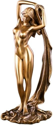 Stylitzy Yoga-Göttin-Statue aus Kunstharz, weibliche Skulptur, Tischdekoration, Wohnzimmer, Esszimmer, Schreibtisch, ästhetische Dekorationen, Einweihungsgeschenk, Bronze