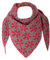FASHION YOU WANT XXL Schal flauschig schal-tuch damen dicker dreieckstuch groß Wolle BLUME Farben kuschelig (fuchsia/dunkelgrau)