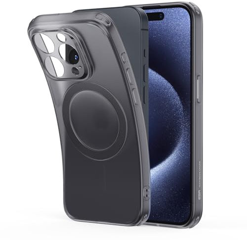 ESR for iPhone 15 Pro Max Case, Compatible with MagSafe, Military-Grade Protection, Resists Yellowing and Scratches, Magnetic Phone Case for iPhone 15 Pro Max, Zero Series, Frosted Black