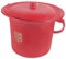 HOMSFOU seau à crachoir tabouret de toilette adulte pot portatif pour adultes portable émail crachoir rouge pot à urine mariage urinoir accessoires pot de chambre la mariée seau à urine pp
