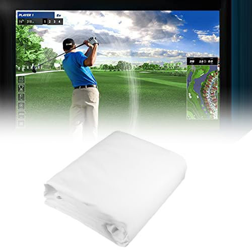 Golf-Simulator-Schlagbildschirm – Indoor/Outdoor-Training mit Schalldämmung – 0,4 cm Vorhang-weißes Stoffmaterial – schlagfeste Technologie