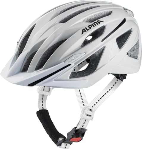 ALPINA HAGA City-Fahrradhelm, White Gloss, 51-56 cm