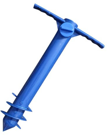 Gogogmee Support De Parasol Stable pour Parasol De Plage Support De Parasol À Insertion Au Sol pour Jardin Terrasse Jardin 3 Spirales