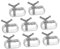 PAMINGONO 8st Drahtspanner Kreativer Seilspanner Kabelspanner Spanner Schwerer Spanner Stahlseilspanner Drahtseilspanner Kabelspanner Für Draht Drahtseilspannung Werkzeug A3 Stahl Silver